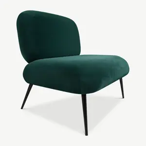 Puffy velvet chair Leitmotiv image-1