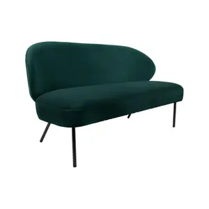Puffy velvet sofa Leitmotiv image-1