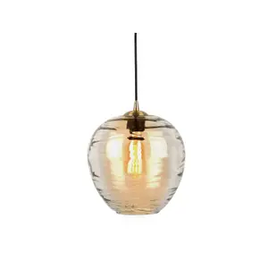 Glass suspension lamp Leitmotiv Glamour Globe