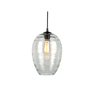 Hängeleuchte aus Glas Leitmotiv Glamour Cone image-0