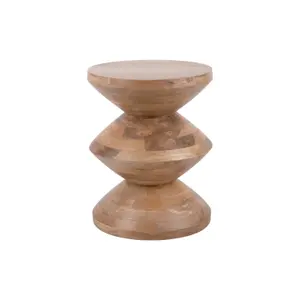 Mango wood side table Leitmotiv Totem