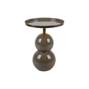 Enameled metal side table Leitmotiv Nora image-0