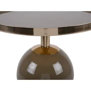 Enameled metal side table Leitmotiv Nora image-2