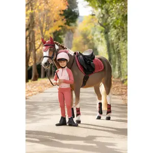 Jumping Saddle Pad LeMieux Suede Close image-3