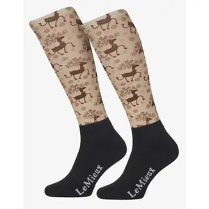 Children's reindeer riding socks LeMieux Footsie image-0