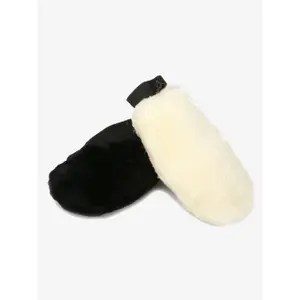 Gant de pansage pour cheval en peau d'agneau LeMieux image-0