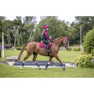 Suede horse saddle pad LeMieux Close Contact image-0