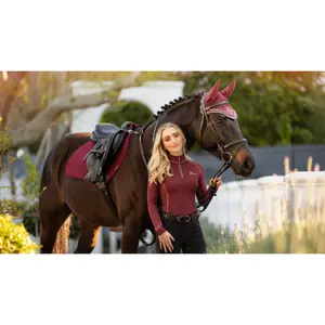 Suede horse saddle pad LeMieux Close Contact image-0