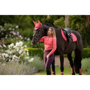 Suede horse saddle pad LeMieux Close Contact image-0