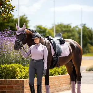 Dressage saddle pad for suede horses LeMieux image-1