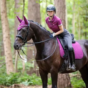 Dressage saddle pad for suede horses LeMieux image-1