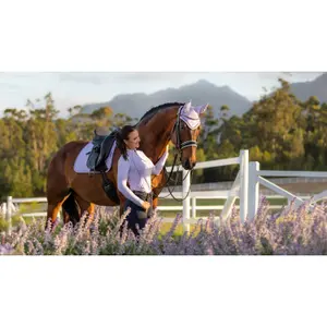 Dressage mat for horses LeMieux Suede image-0