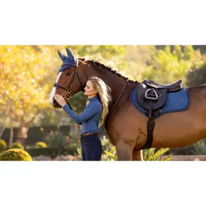 Suede horse saddle pad LeMieux Close Contact image-0