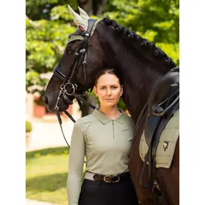 Women's long sleeve competition Polo shirt LeMieux image-3