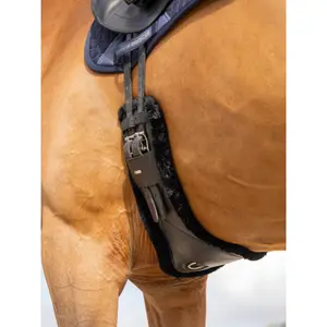 Leather riding dressage girth LeMieux Arika Simuwool image-1
