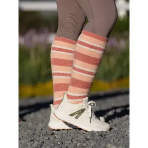 Chaussettes équitation fille LeMieux Sabrina Stripe Fluffies image-1