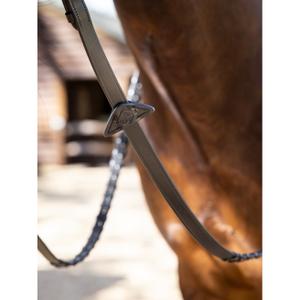 Leather horse reins with laces LeMieux image-2