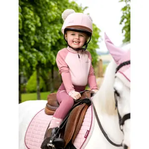 Langærmet ridetrøje til børn LeMieux Mini image-3