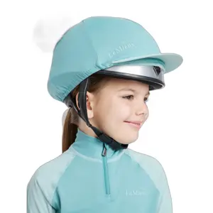 Gorro para casco de equitación con doble pompón para niña LeMieux image-2