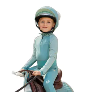 Gorro para casco de equitación con doble pompón para niña LeMieux image-1