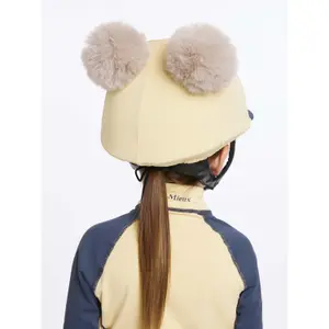 Reithelm-Mütze mit doppeltem Bommel für Kinder LeMieux image-3