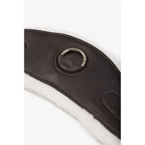 Leather horse girth with wool lining LeMieux Hunter image-2