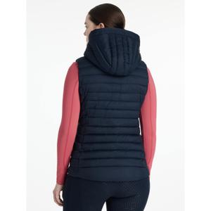 Women's sleeveless hooded down jacket LeMieux Rose image-1
