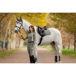 Jumping Saddle Pad LeMieux Suede Close Contact Square image-2