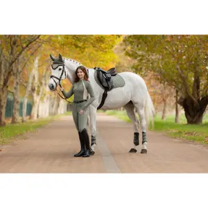 Jumping Saddle Pad LeMieux Suede Close Contact Square image-3