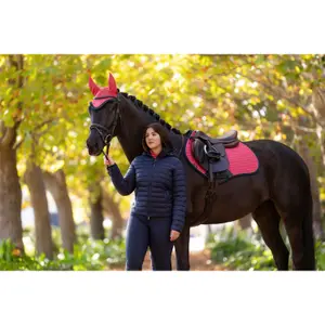 Jumping Saddle Pad LeMieux Suede Close Contact Square image-1