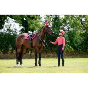 Jumping Saddle Pad LeMieux Suede Close Contact Square image-4