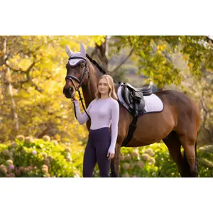 Jumping Saddle Pad LeMieux Suede Close Contact Square image-4