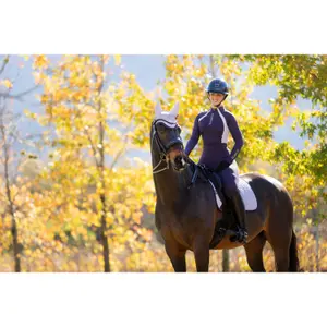 Dressage saddle pad for horses LeMieux Suede Square image-2