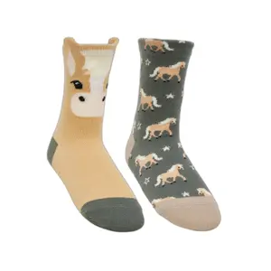 Reitstrümpfe aus Baumwolle für Kinder LeMieux (x2)