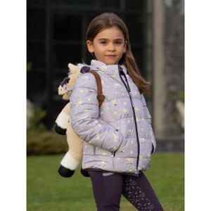 Printed hooded puffer jacket for kids LeMieux Lilo image-4