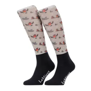 Κάλτσες ιππασίας LeMieux Footsie Xmas Robins image-0