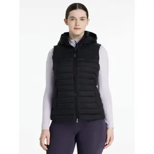 Women's sleeveless hooded down jacket LeMieux Rose