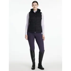 Women's sleeveless hooded down jacket LeMieux Rose image-4