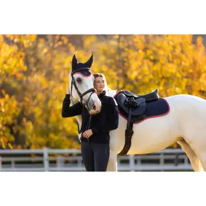 Jumping Saddle Pad LeMieux Suede Close Contact Square image-5