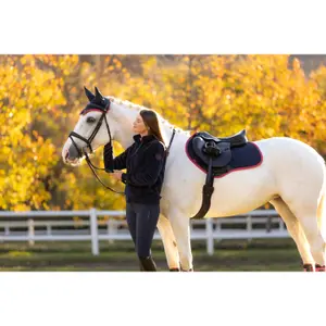 Jumping Saddle Pad LeMieux Suede Close Contact Square image-6