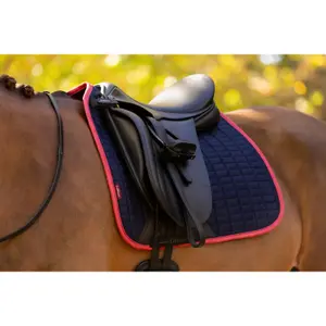 Dressage saddle pad for horses LeMieux Suede Square image-3