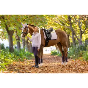 Dressur Schabracke LeMieux Merino+ Suede Square image-6