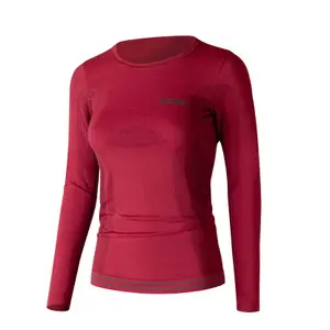 Women's long-sleeved round-neck T-shirt Lenz Merino 6.0