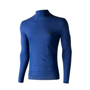 T-shirt de manga comprida com gola alta Lenz Merino 6.0