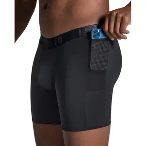 Boxer atlético largo con bolsillo lateral Leonisa image-0