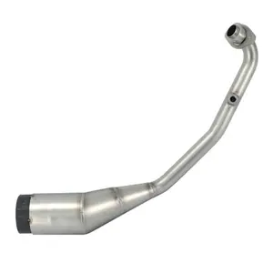 Maxiscooter stainless steel pot (carbon cup) with catalytic converter Leovince Sbk Nero Honda 125 Forza 2021< Euro 5 image-1