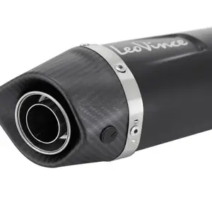 Pot moto acier inox (coupelle carbone)sans catalyseur Leovince Lv One Evo Ktm 125 Duke 2021<2023, 390 Duke 2021<2023 image-1