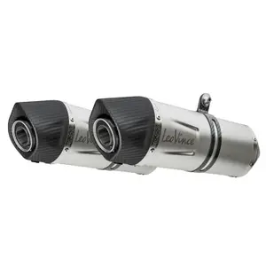 Stainless steel motorcycle pot (carbon cup) without catalytic converter Leovince Lv One Evo Yamaha 1300 Fjr A-As 2001 image-1