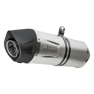 Stainless steel motorcycle pot (carbon cup) without catalytic converter Leovince Lv One Evo Yamaha 1300 Fjr A-As 2001 image-0