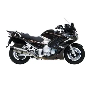 Stainless steel motorcycle pot (carbon cup) without catalytic converter Leovince Lv One Evo Yamaha 1300 Fjr A-As 2001 image-2